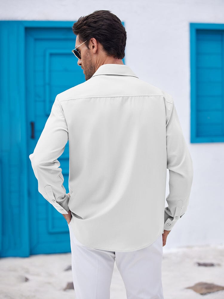 Casual Summer Beach Guayabera Shirt (US Only)