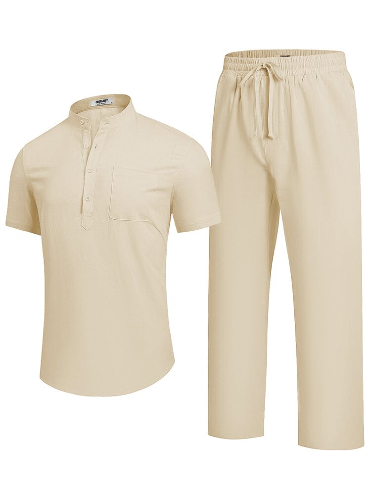 Casual Beach Cotton Linen Set (US Only)