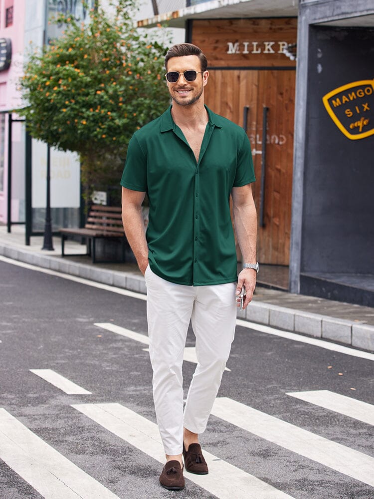 Casual Wrinkle Free Stretch Shirt (Live Only)