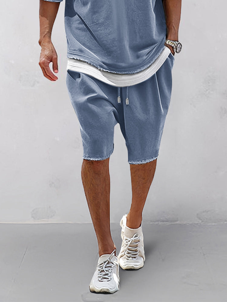 Casual Fake 2-Piece T-Shirt Set
