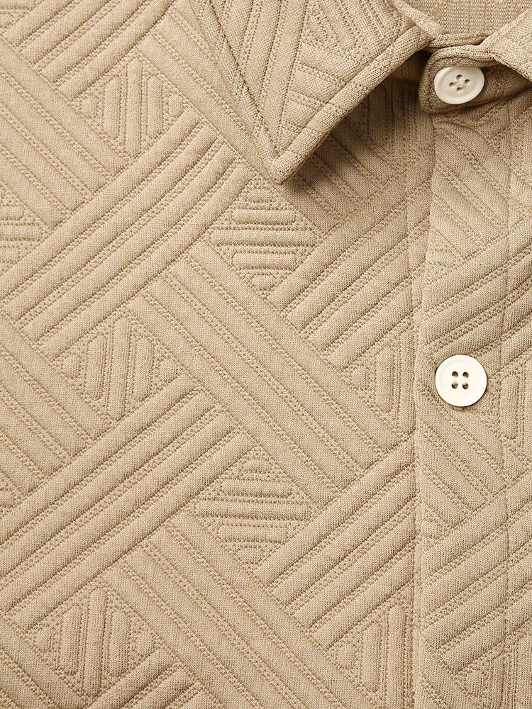 Effortless Comfort Textured Shirt Set