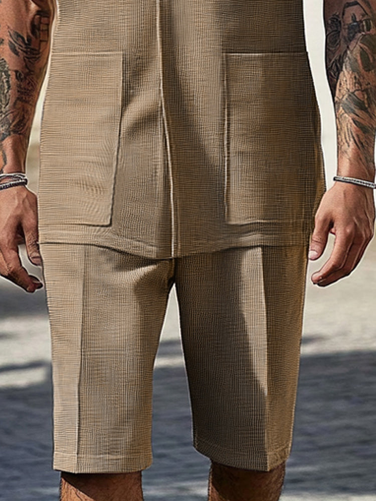 Comfort Textured Summer Casual Set