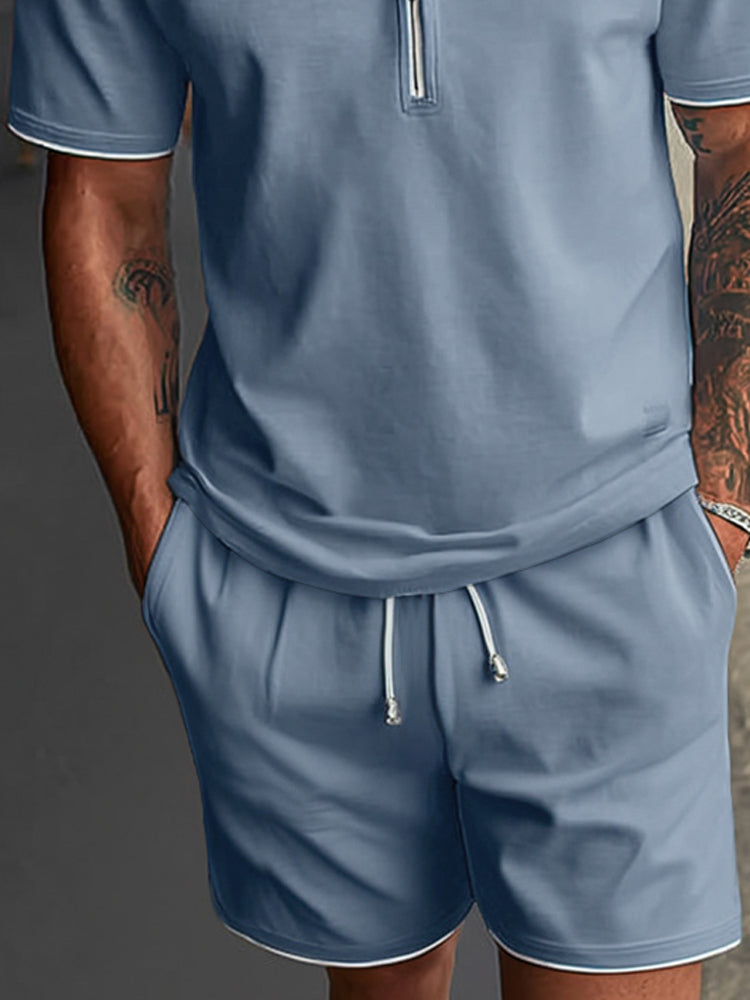 Everyday Comfort Polo Shirt Shorts Set
