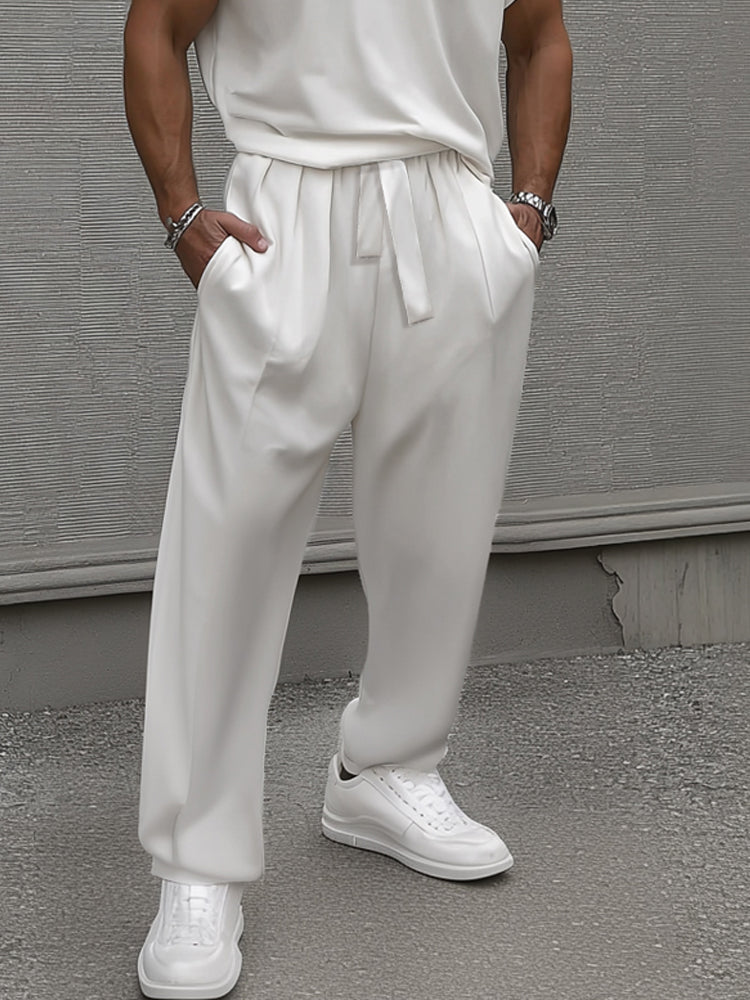 Versatile Street Fashion Tank Top Pants Set