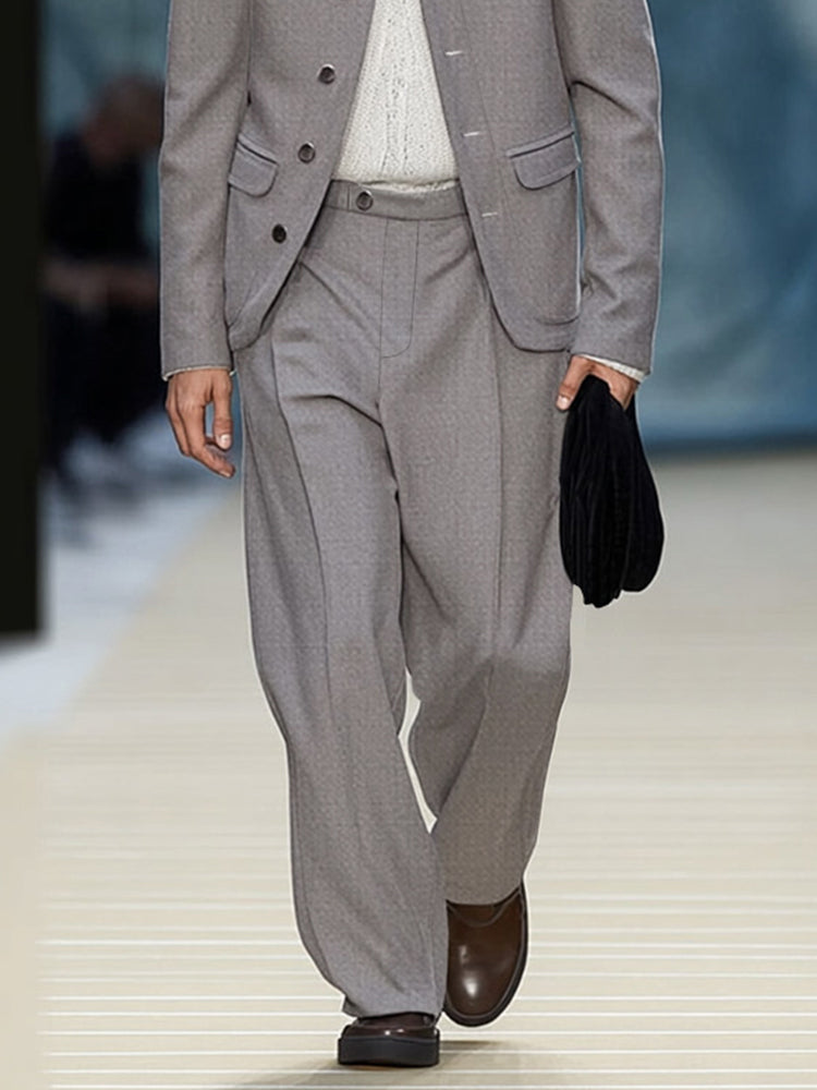 Versatile Modern Cut Blazer Pants Set