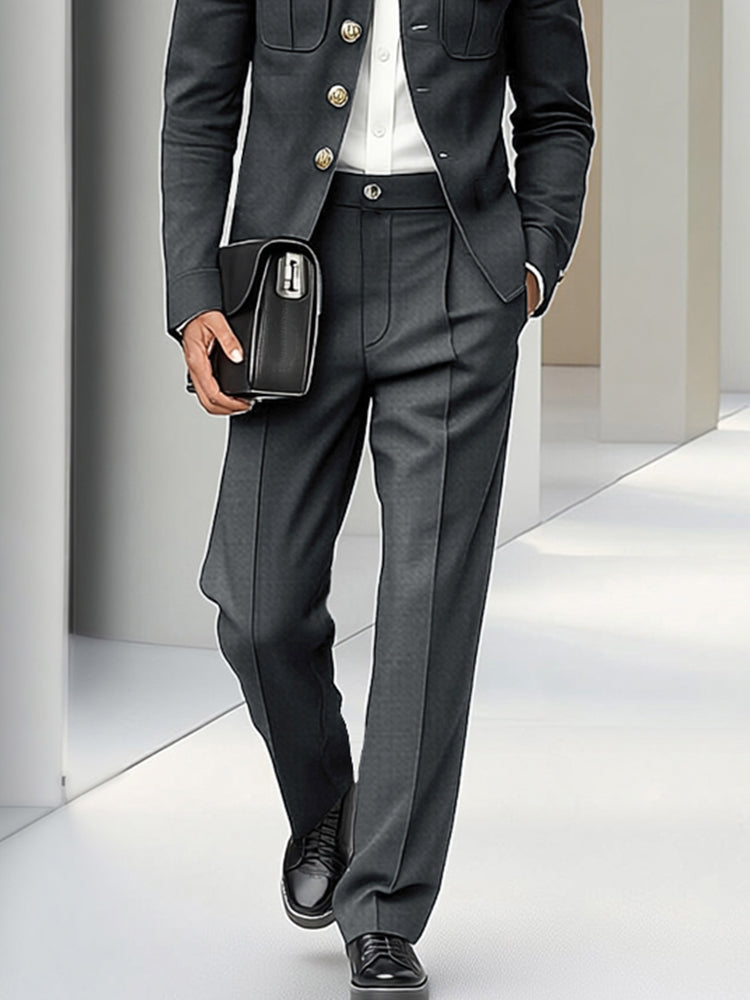 Modern Utility Cargo Thin Jacket Pants Set