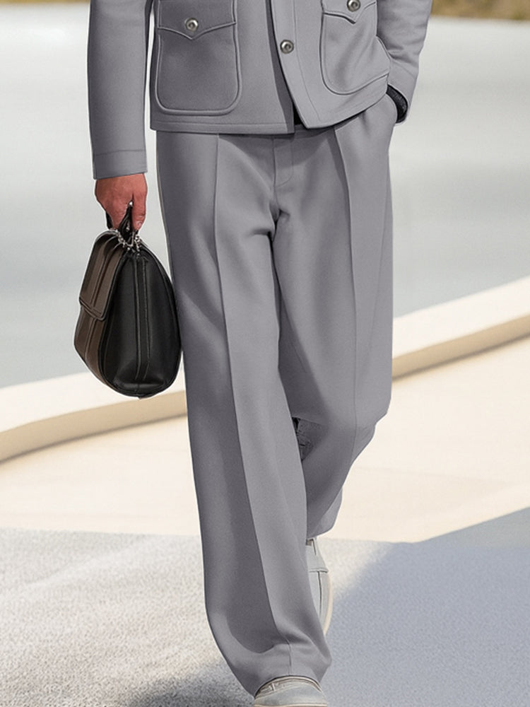 Refined Leisure Jacket Pants Set