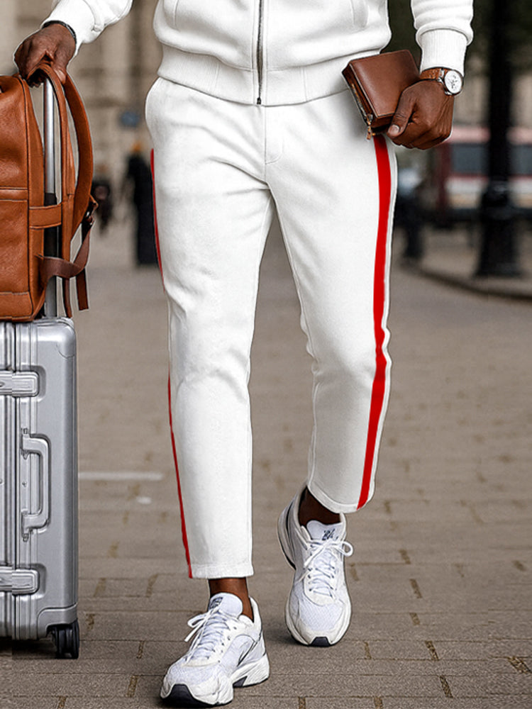 Casual Sporty Stripe 2-Piece Set