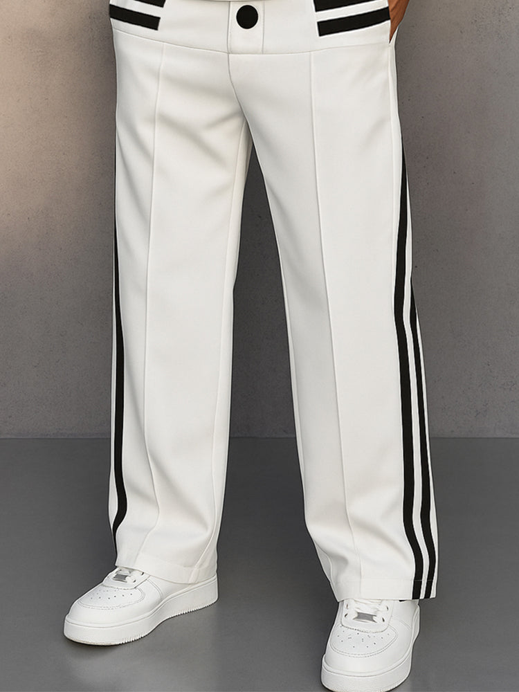Athletic Stripe Design Jogger Pants