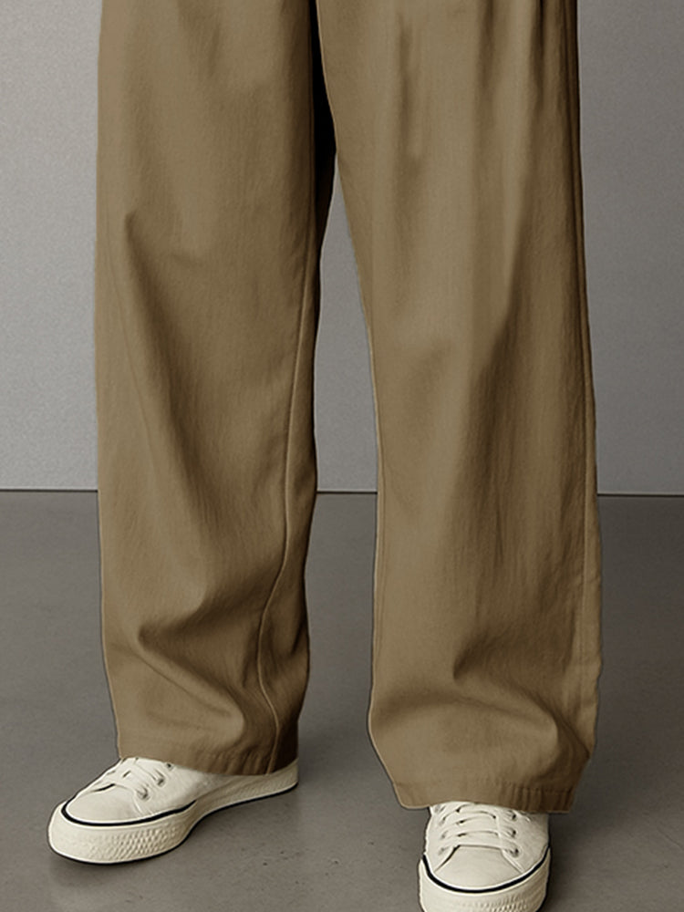 Soft 100% Cotton Pleated Pants