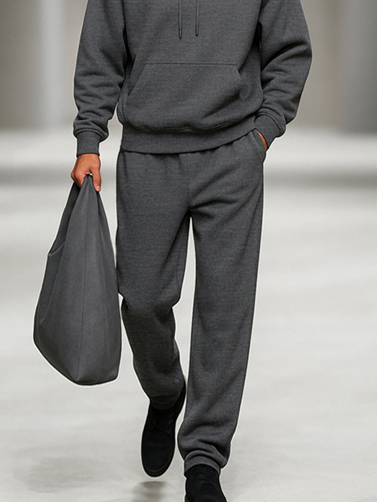Cozy Fur Collar Hoodie Pants Set