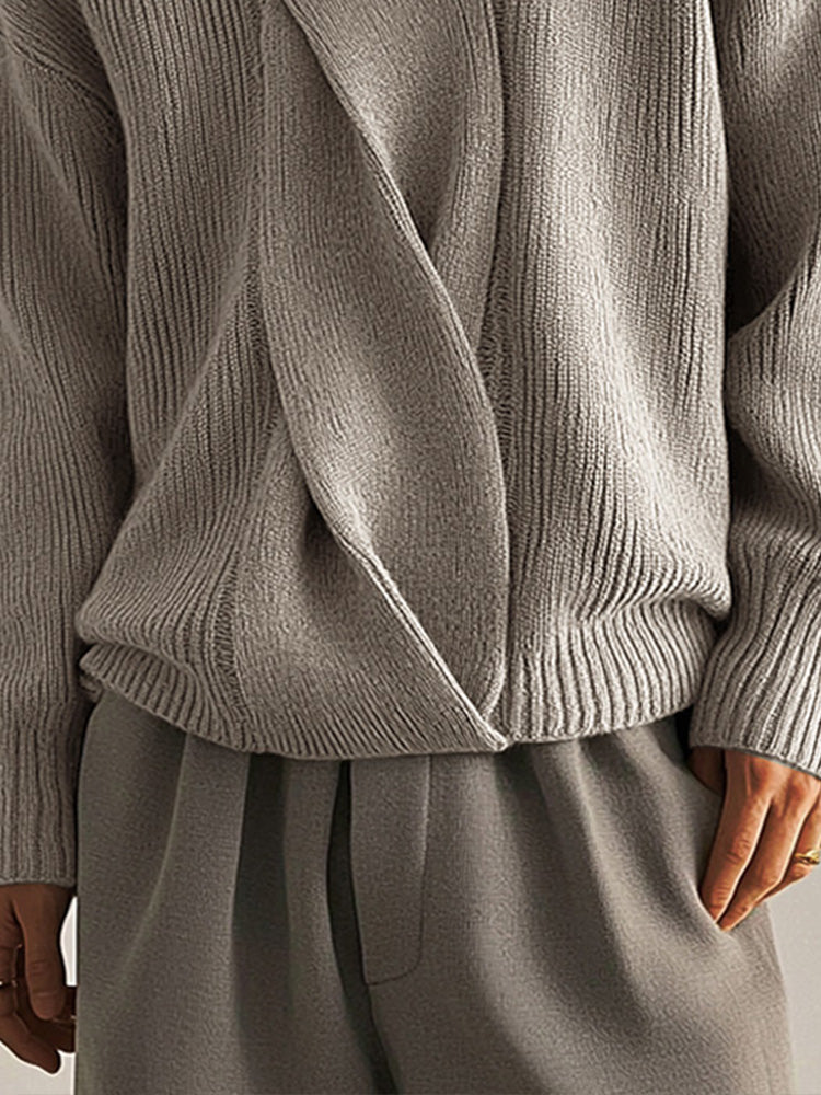 Stylish Soft Twist Design Sweater
