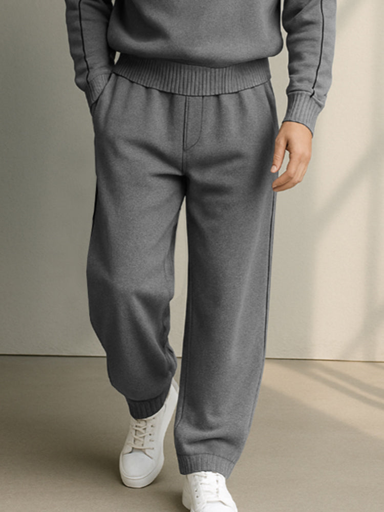 Casual Stand Collar Sweatsuit Set