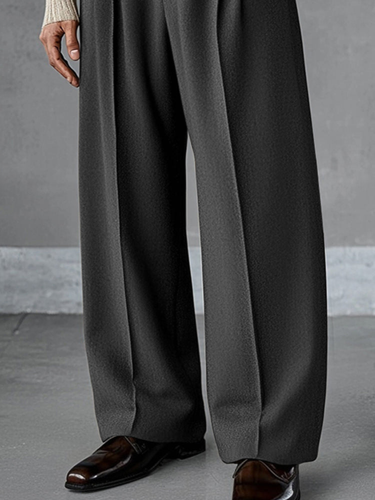 Premium Essential Wide-Leg Pants