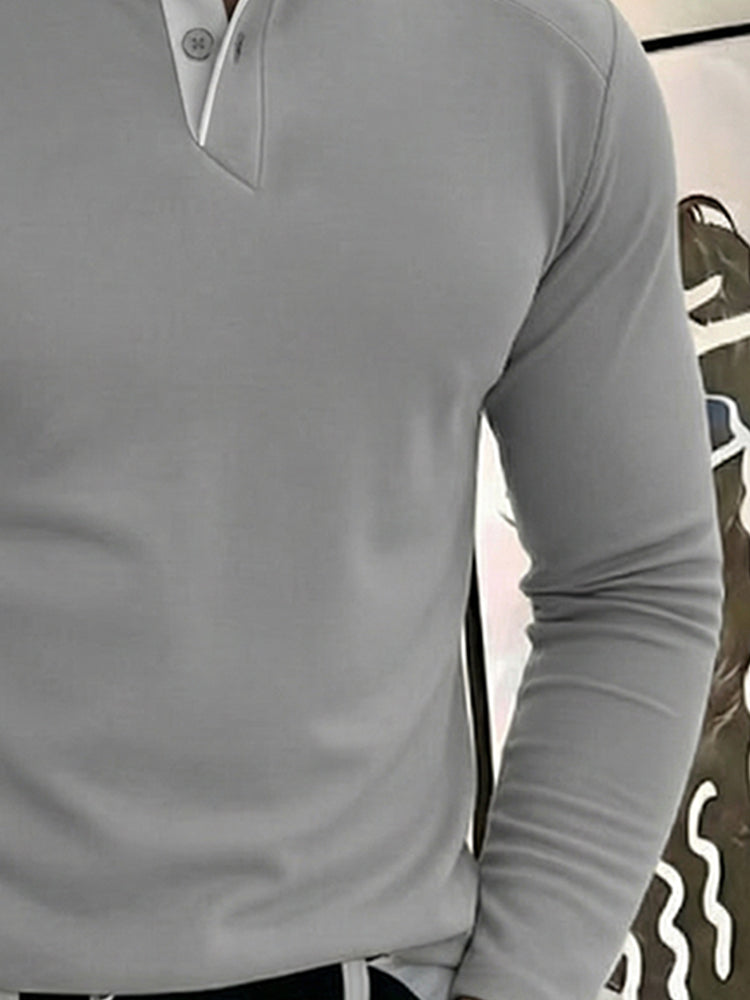 Layering Essential Contrast Placket Shirt