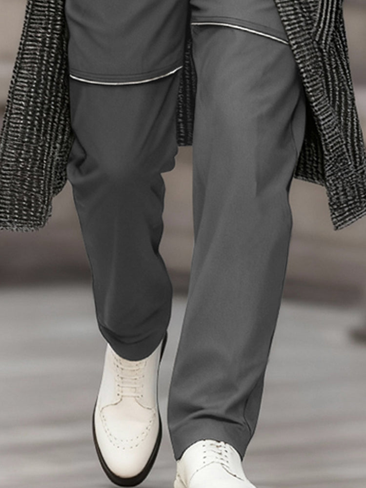 Stylish Zip Decoration Casual Pants