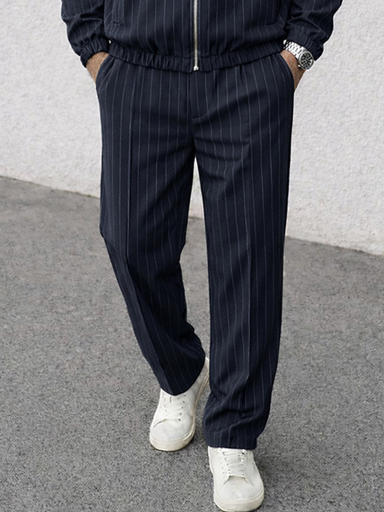 Essential Stripe Jacket and Pants Set