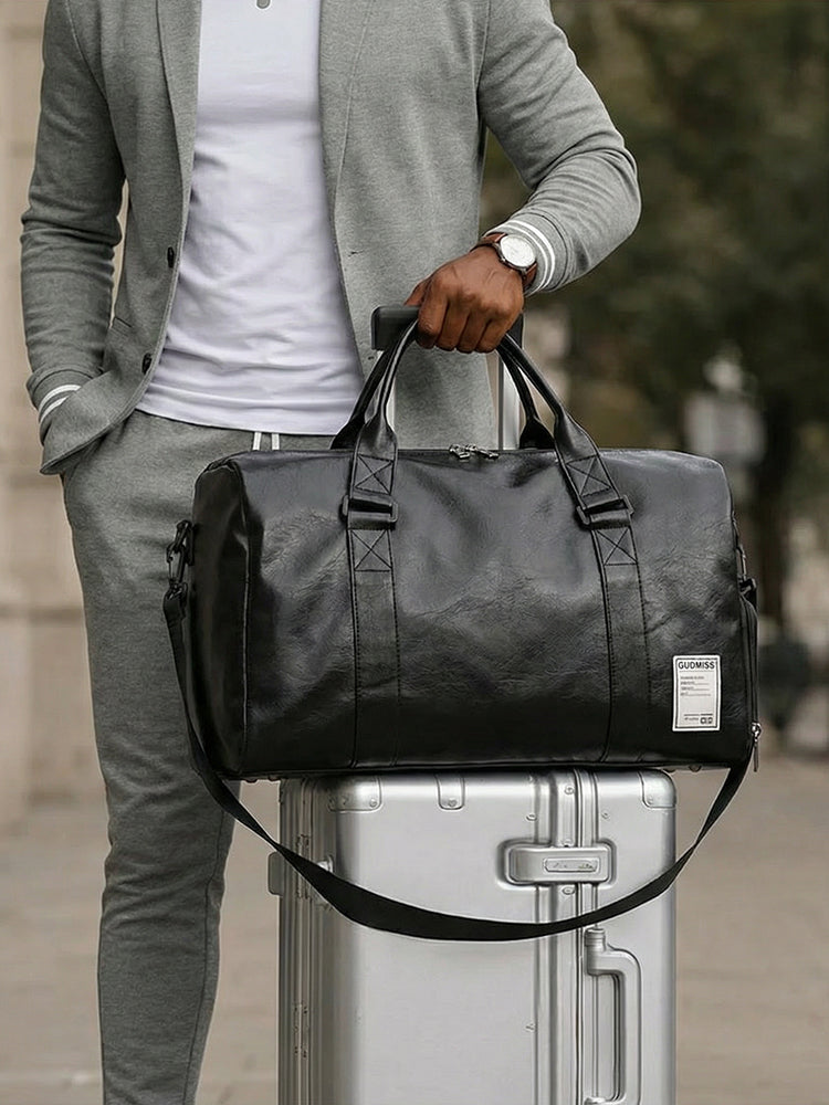 Large Capacity PU Leather Travel Bag