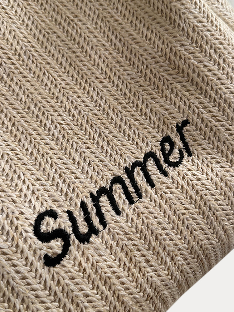 Large Capacity Woven Straw Tote Bag
