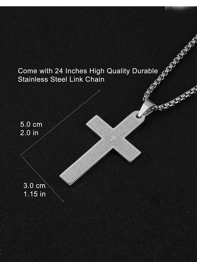 Classic Stainless Steel Cross Necklace