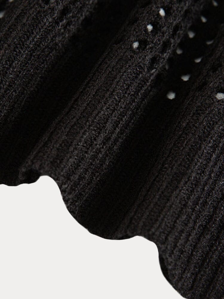 Stylish Mesh Hollow-Out Sweater