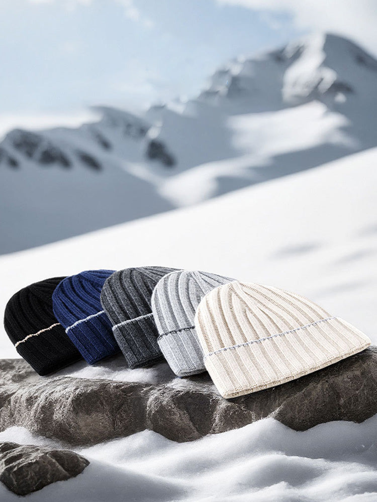 Versatile Wool Blend Knit Beanie
