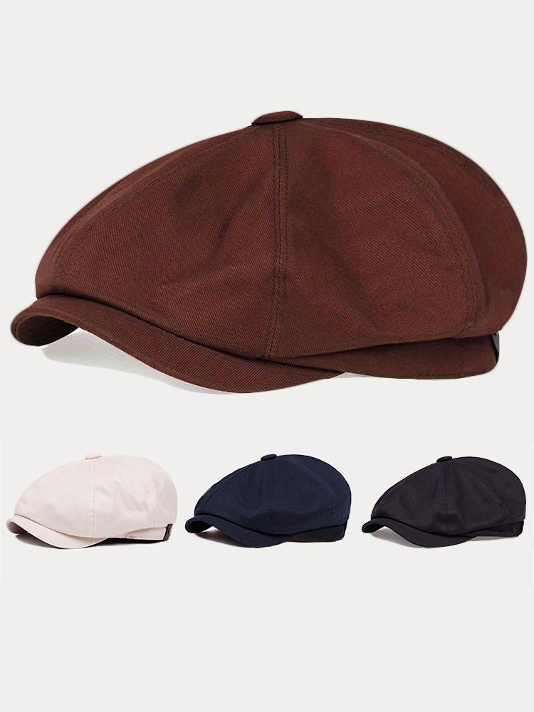 Classic Cotton Blend Newsboy Cap
