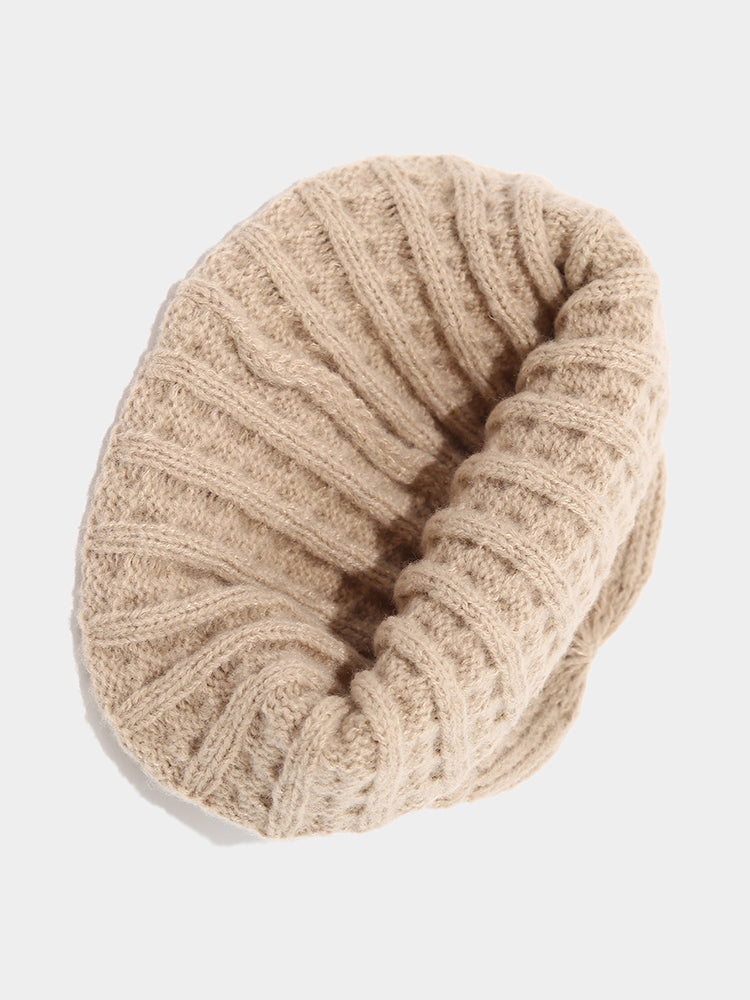 Winter Versatile Cable Knit Beanie Hat