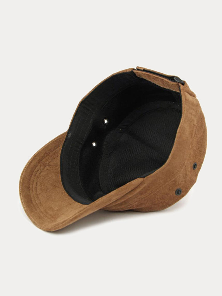 Casual Vintage Style Suede Army Caps