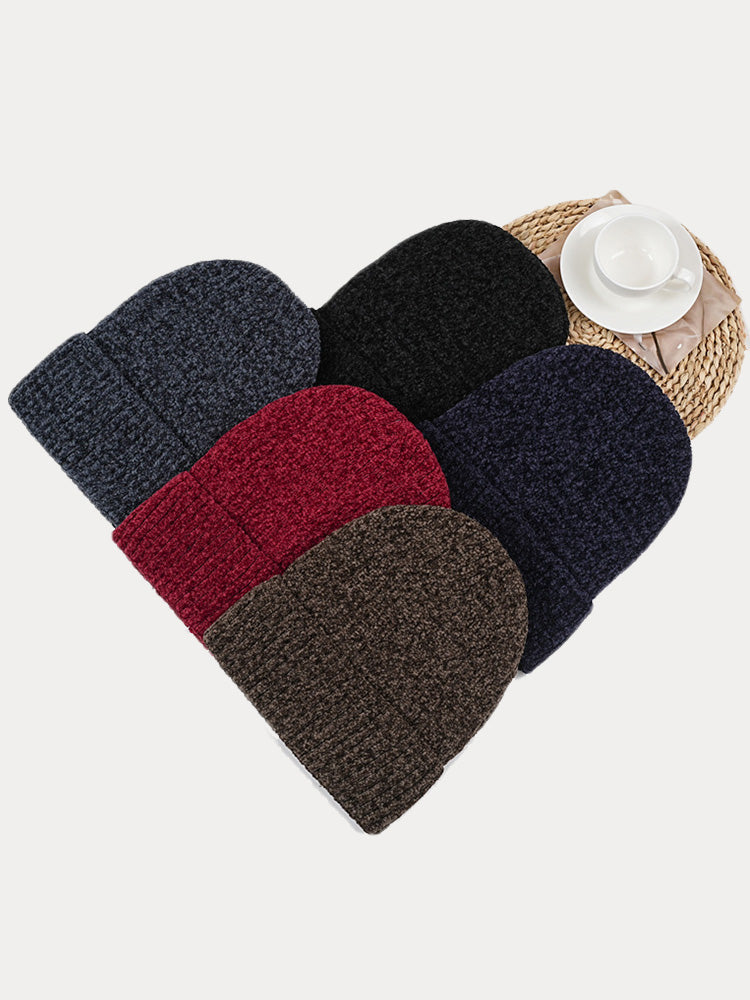 Warm Thick Fleece Knit Beanie