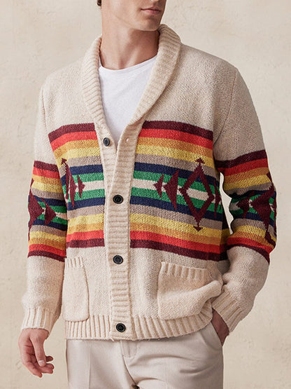 Stylish Colorful Graphic Cardigan