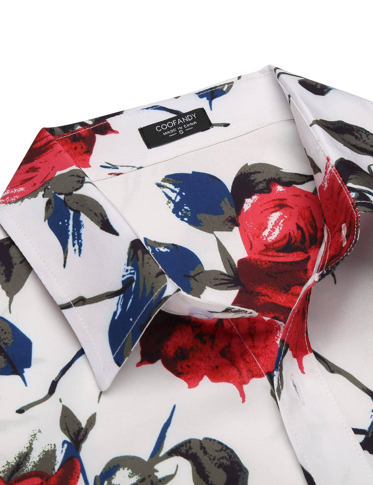 Floral Hawaiian Tropical Button Down Beach Shirt (US Only)
