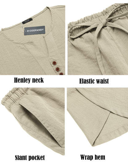 2 Pieces Linen Style Set Outfits (US Only)