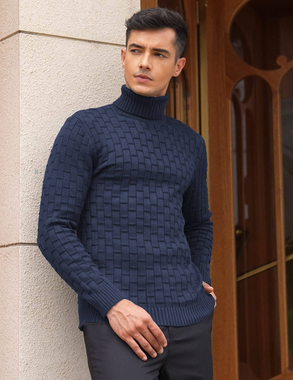 Slim Fit Turtleneck Thermal Sweaters (US Only)