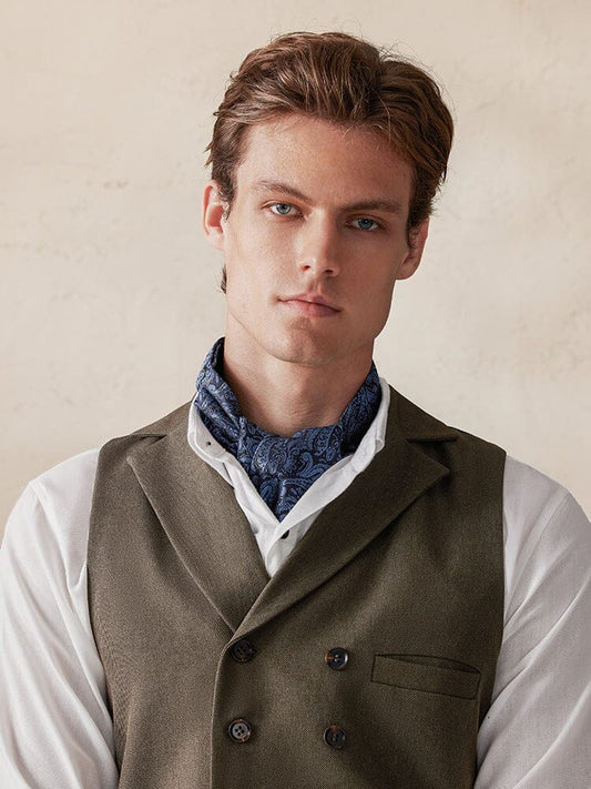 Jacquard Paisley Ascot Tie