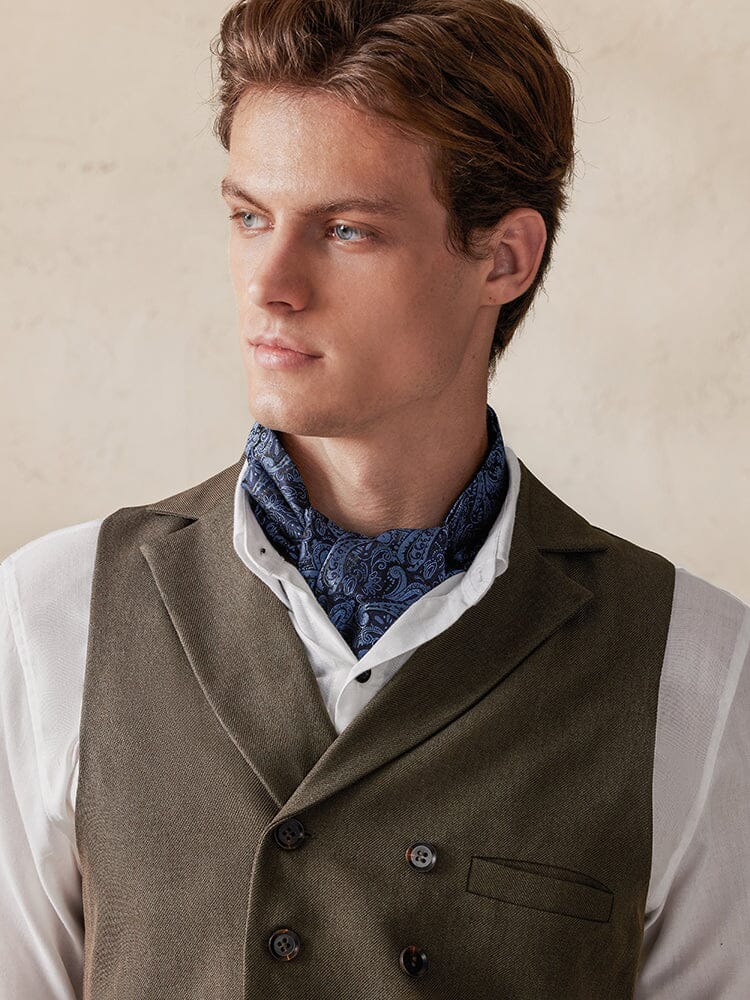 Jacquard Paisley Ascot Tie