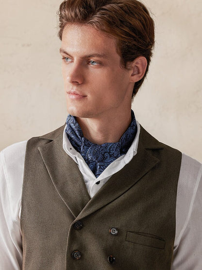 Jacquard Paisley Ascot Tie