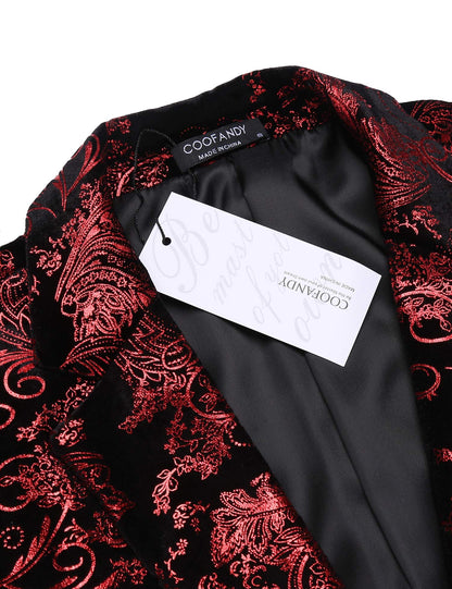 Floral Luxury Tuxedo Dinner Party Blazer (US Only)