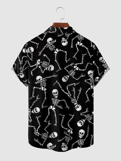 Halloween Pattern Short Sleeves Shirt 12