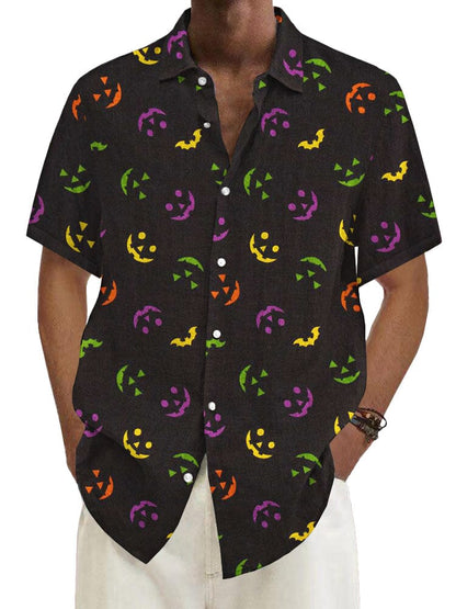 Halloween Pattern Short Sleeves Shirt 19