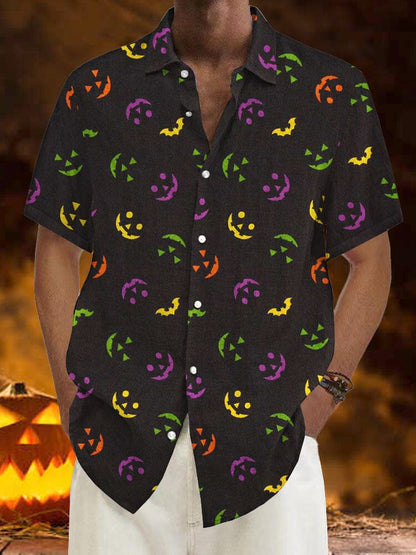 Halloween Pattern Short Sleeves Shirt 19
