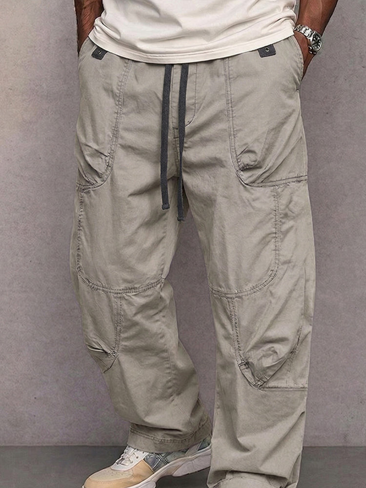 Casual Athletic Straight Leg Cargo Pants