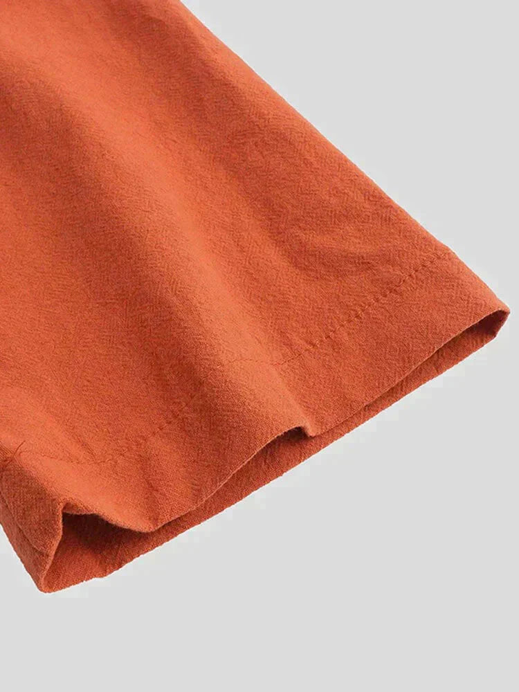 Long Cotton Linen Style Slit Shirt (Live Only)