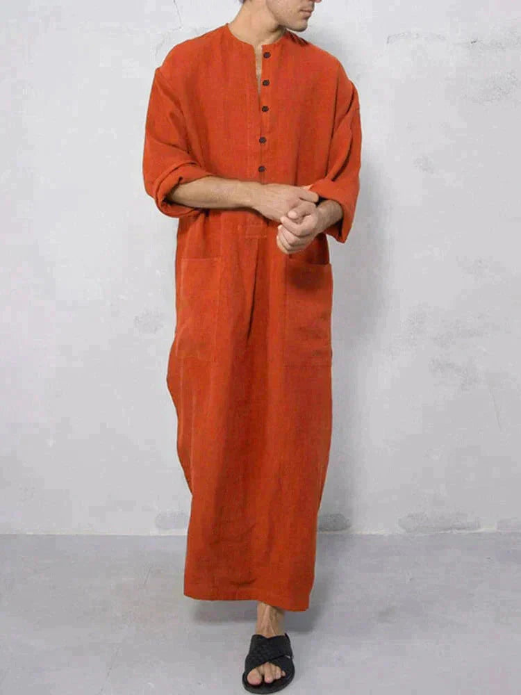 Long Cotton Linen Style Slit Shirt (Live Only)