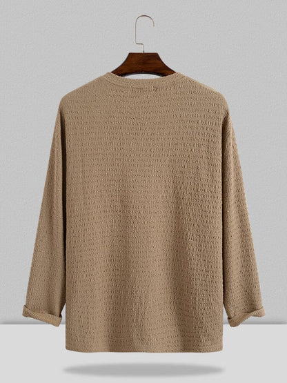Small V-neck long-sleeved Shirt