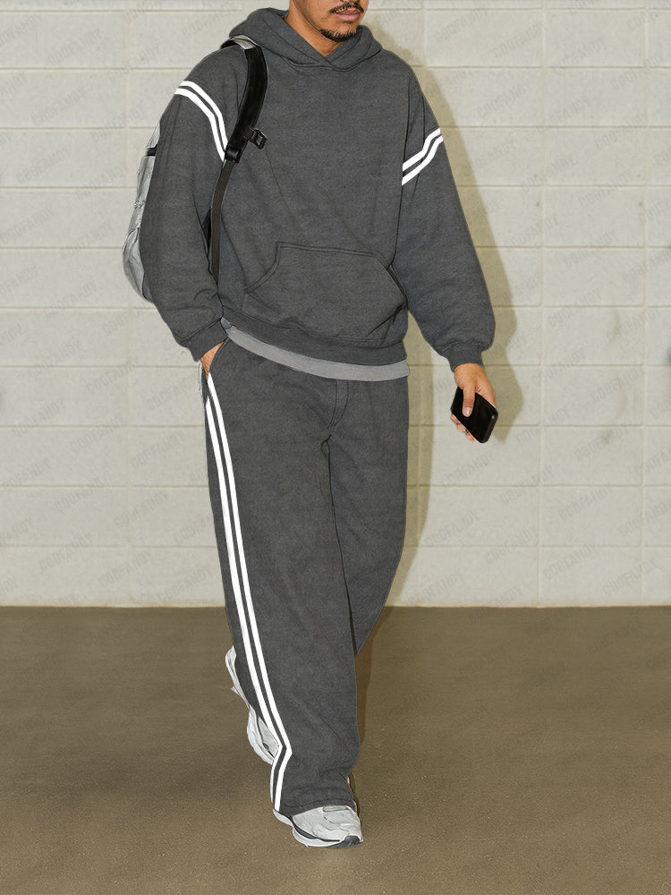 Athleisure Contrast Stripe Matching Set