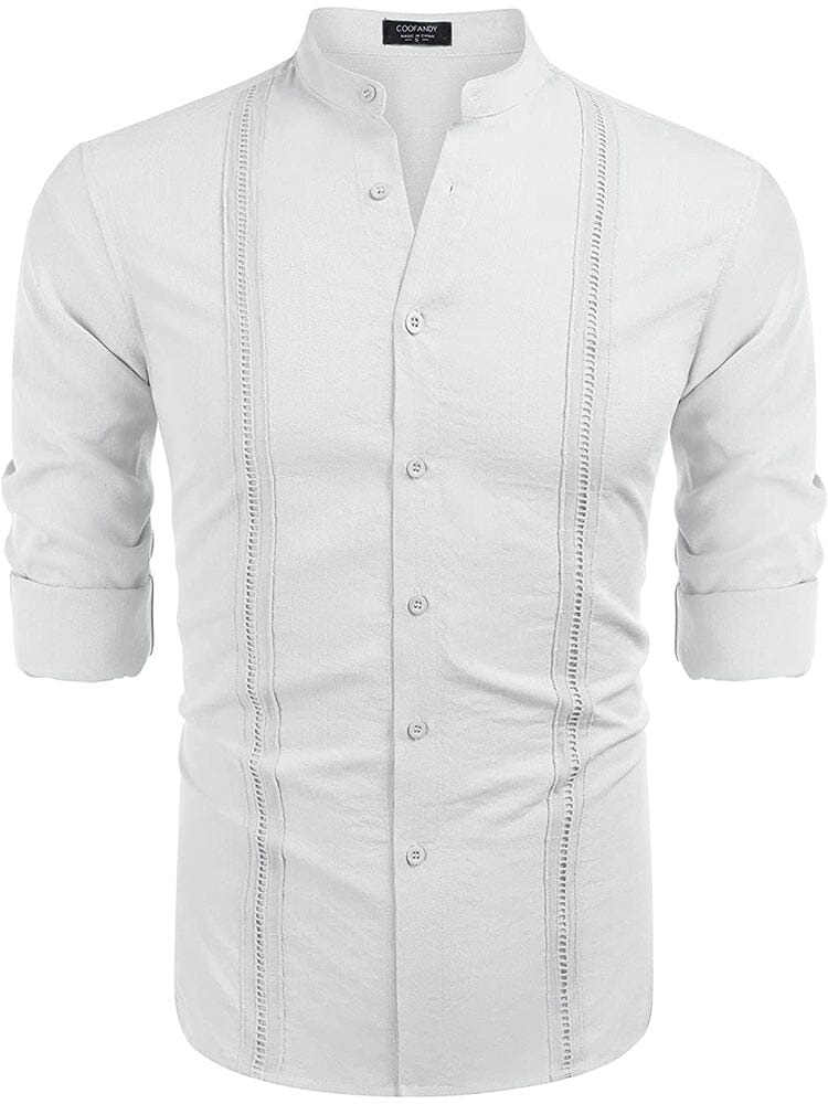 Embroidered Guayabera Linen Shirt (Live Only)