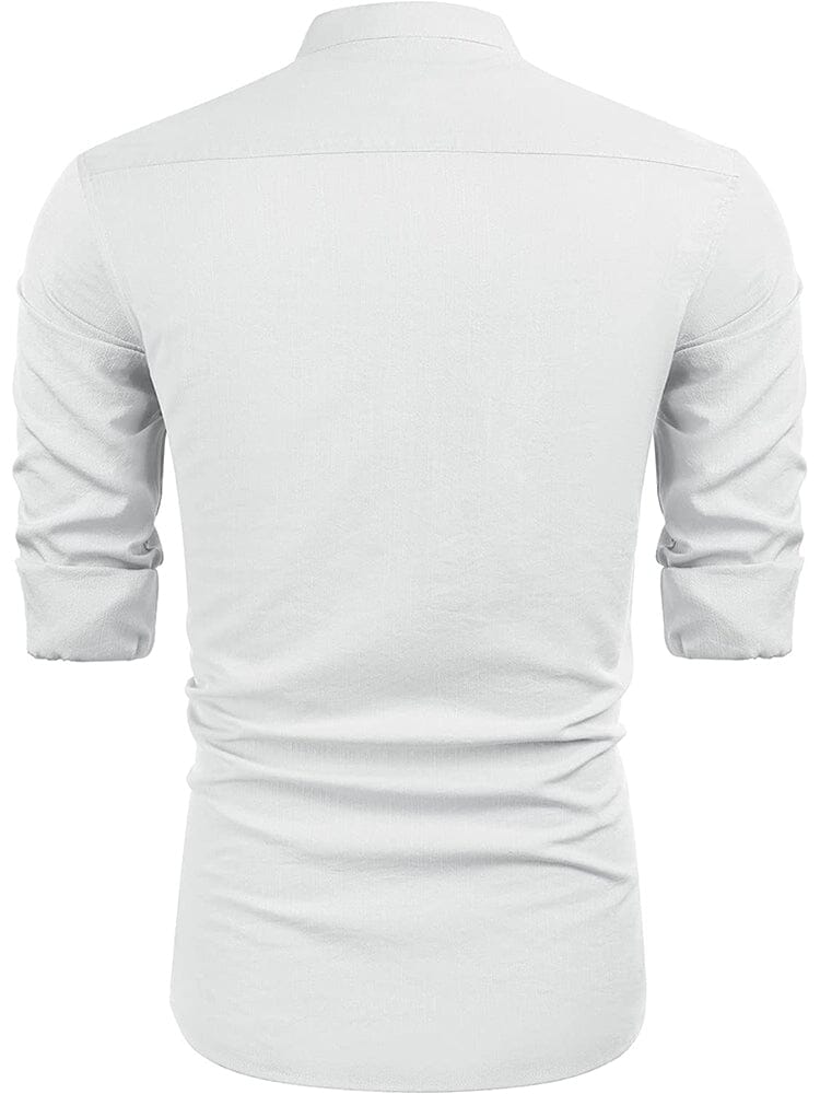 Embroidered Guayabera Linen Shirt (Live Only)