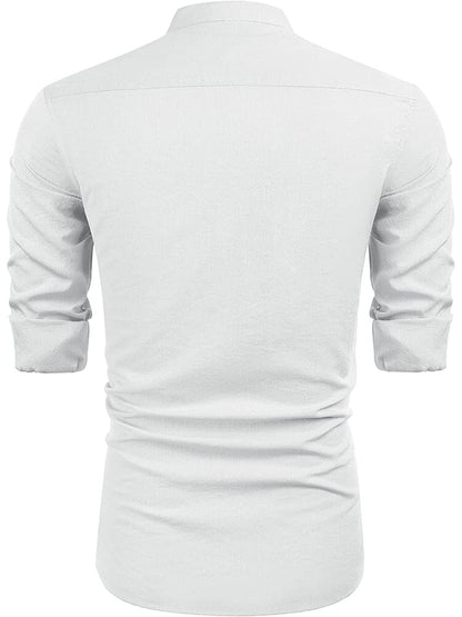 Embroidered Guayabera Linen Shirt (Live Only)