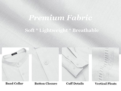 Embroidered Guayabera Linen Shirt (Live Only)